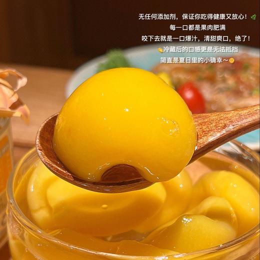 【买三送一，到手4瓶！】林小生 果汁罐头390g*4瓶  橘子黄桃雪梨，三种口味；固体物含量≥50%，吃得出的真材实料；果肉肥厚，清甜多汁，香味浓郁，味美爽口； 商品图8