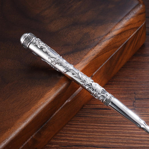 子佩集S999银【暮鼓】勺子摆件花满福堂【SZ000405】纯银餐具鱼莲2503 商品图4