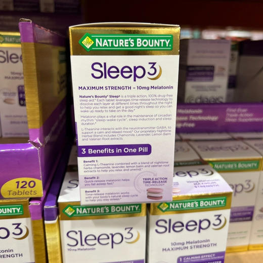 🇺🇸直邮特价只要258元🉐 包税包邮到手了🔥自然之宝Nature’s Bounty melatonin褪黑素120粒改善睡眠 商品图6