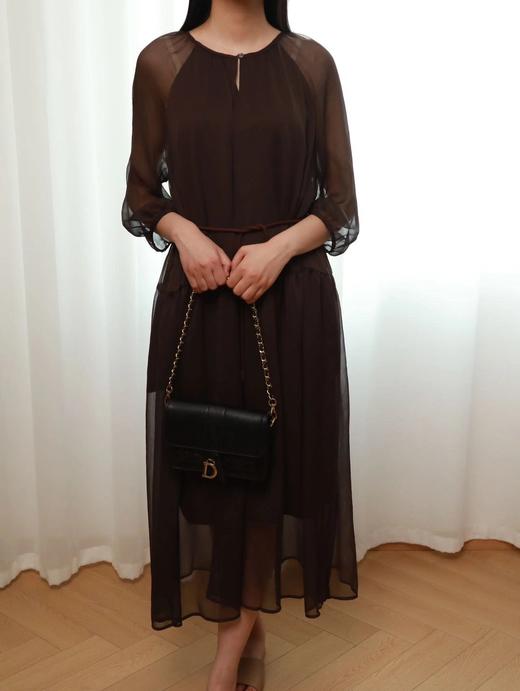 LPIUTY品牌直发！天丝木纹水波连衣裙 C12TJ-99903 商品图9