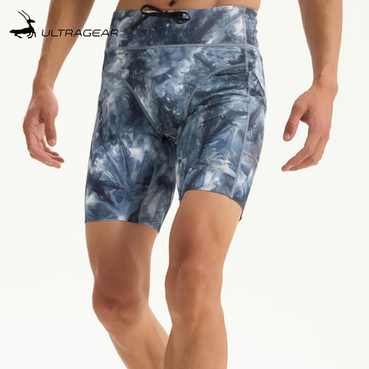 优极UG 流岚·男女款爽滑五兜紧身跑步短裤 商品图0