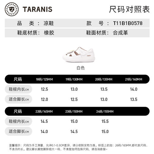 泰兰尼斯夏季款女童凉鞋爱心婴儿童包头学步镂空女宝宝凉鞋公主鞋 商品图8