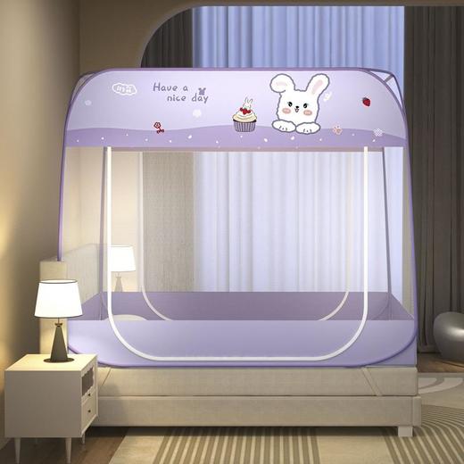 夏季免安装蚊帐A类全包围全底防摔双开门加密款家用蚊帐 商品图6