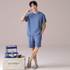 I'd爱帝男士短袖套装夏季纯棉简约拼色家居套装 商品缩略图6
