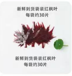 红枫叶5g*1盒（30片）
