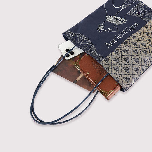 大英博物馆 安德森猫系列 提花 牛仔单肩包 商品图3