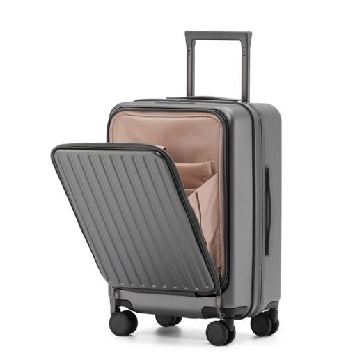 前开口/侧开口可扩展大容量行李箱登机箱时尚挂钩万向轮拉链行李箱USB充电 商品图8