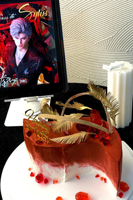 秦彻pv羽毛生日蛋糕 商品图0