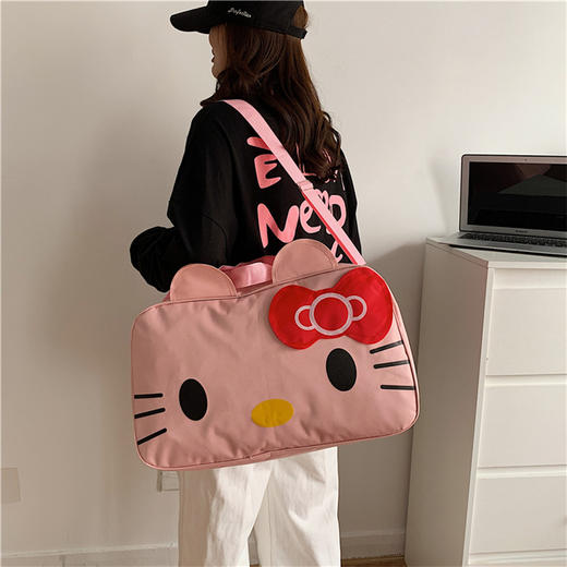 【YW】无忧购韩版卡通猫咪大容量卡通学生手提斜跨旅行包WH3146（截单后7天发货) 商品图0