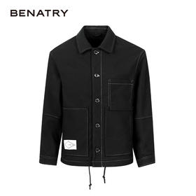 贝纳川时尚大口袋下摆抽绳夹克外套ECK300003097