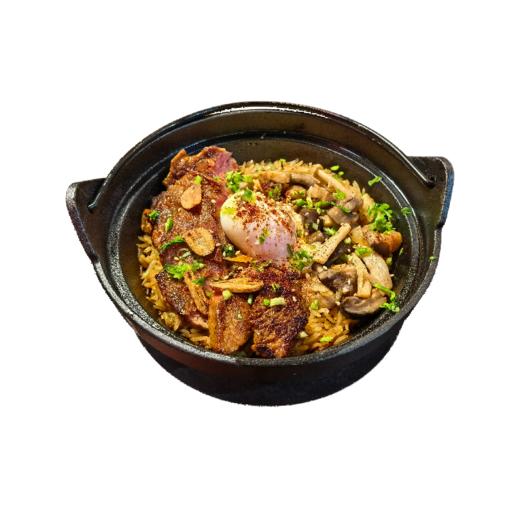 牛排菌菇釜饭 商品图0