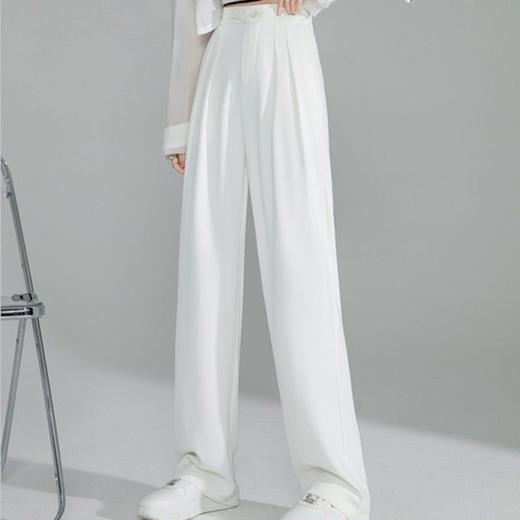 新款春夏季西装阔腿裤高腰垂感宽松直筒休闲裤显瘦百搭西裤女 商品图10