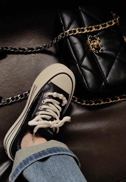 串珠子亮片透视厚底鞋 商品图6