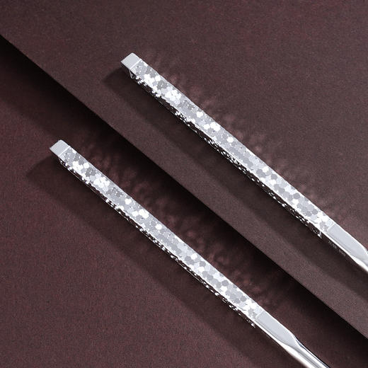 子佩集S999银【碎冰冰】筷子摆件【YH6600013-13】纯银餐具2503 商品图1