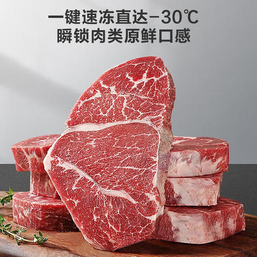 海尔（Haier）200升 电冰柜 小型冷柜 -30度深冷速冻 保鲜 减霜80% 带轮带食品筐BC/BD-200GHW9D 商品图4