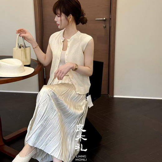 【部分现货】良木礼高级感无袖针织开衫上衣（7765） 商品图2