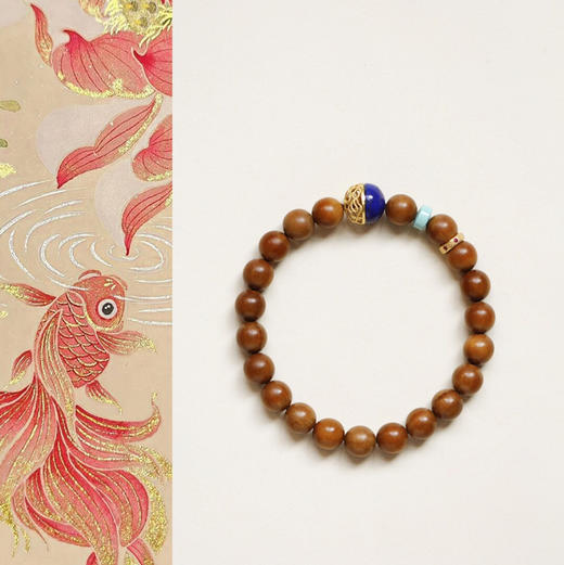 【青山特惠】8mm 21颗 沉水级 老山檀香 原创【安景】手串y8 商品图0