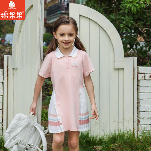 棉果果夏季商场专柜同款女童POLO连衣裙M222701425284 商品图1
