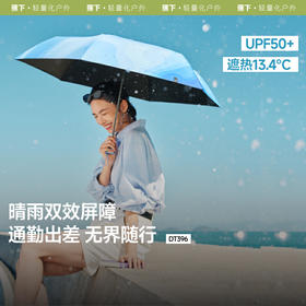 【春上新】【新品】6楼蕉下三折黑胶随行伞DT396吊牌价249