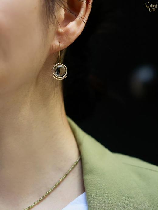 SpoiledBrat Jewelry绿紫晶水晶耳环 商品图3