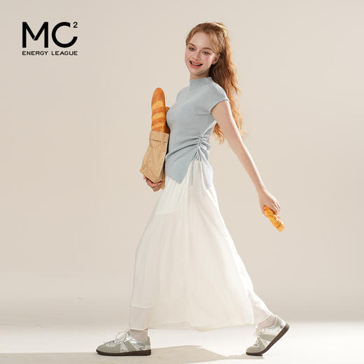 女装无袖针织上衣配裙裤两件套S5221021 商品图0