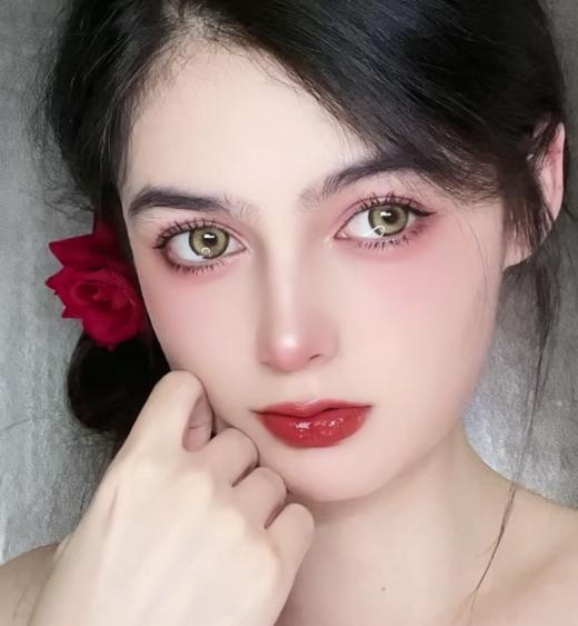 allecon年抛 冰晶蓝/灵毒绿/星轨褐 14.5mm 美瞳两片装 虹膜款 可能会遮挡视线 商品图4