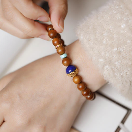 【青山特惠】8mm 21颗 沉水级 老山檀香 原创【安景】手串y8 商品图8