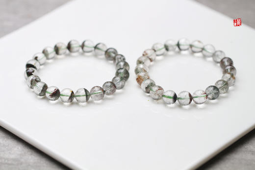 【幽翠星芒】绿幽灵水晶手串 商品图0