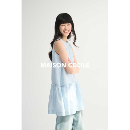 MAISON CECILE夏季亚麻舒适百搭通勤实穿衣橱无袖背心裙式上衣 商品图2