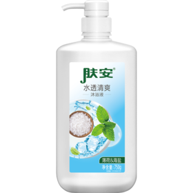 肤安水透清爽沐浴露750g*2瓶