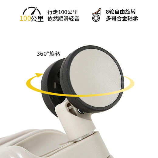 时尚轻便可扩展拉杆箱PC行李箱简约拉链登机箱万向轮手机支架挂钩 商品图6