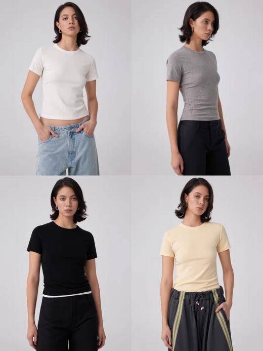Simple Project/Y2505/美利奴羊毛修身圆领T恤 商品图0