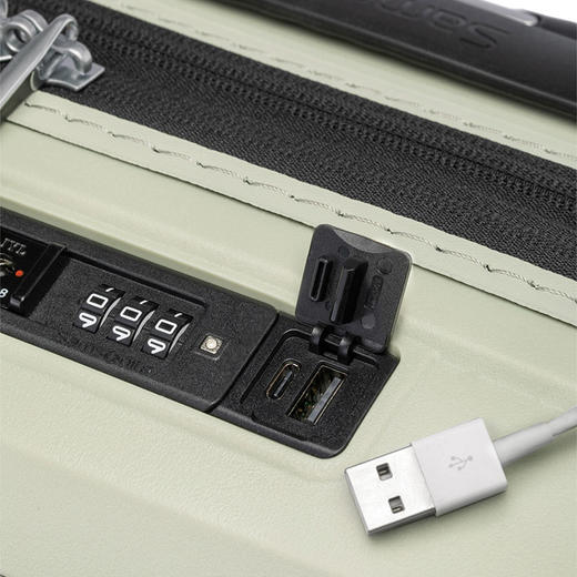 KJ1*02001 可扩展四轮拉杆箱 55/20-浅灰绿 商品图14