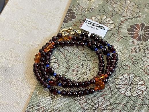 石榴石配血珀多宝项链 商品图0