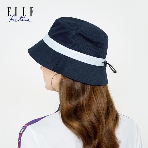 ELLE Active新款渔夫帽休闲户外百搭出游防晒撞色潮流遮阳帽子女 商品图2