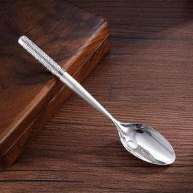 子佩集S999银【福顺安宁】勺子摆件【B4002】纯银餐具福字2503