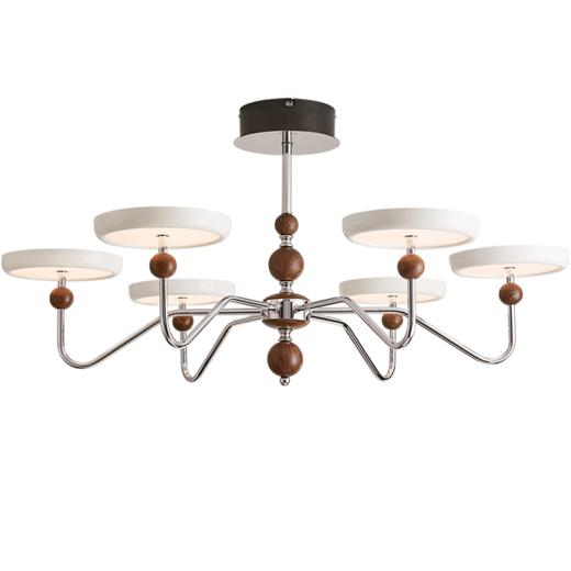 欧普（OPPLE）复古奶油风云团吊灯微棱镜全光谱侧发光护眼客厅中古风卧室智控 商品图5