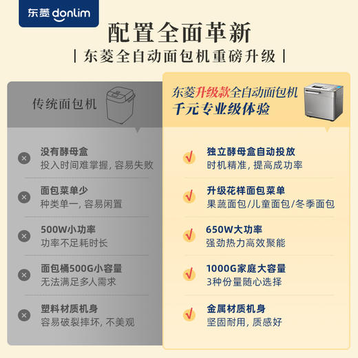 【好物推荐】东菱全自动面包机DL-4705 商品图6