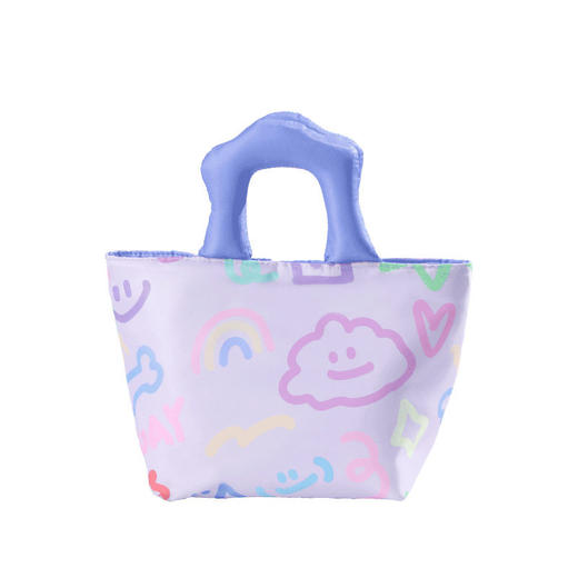 联诚2025年新款加厚手提饭盒袋 学生上班族涂鸦手绘带饭包便当包【超值特卖AL】 商品图4