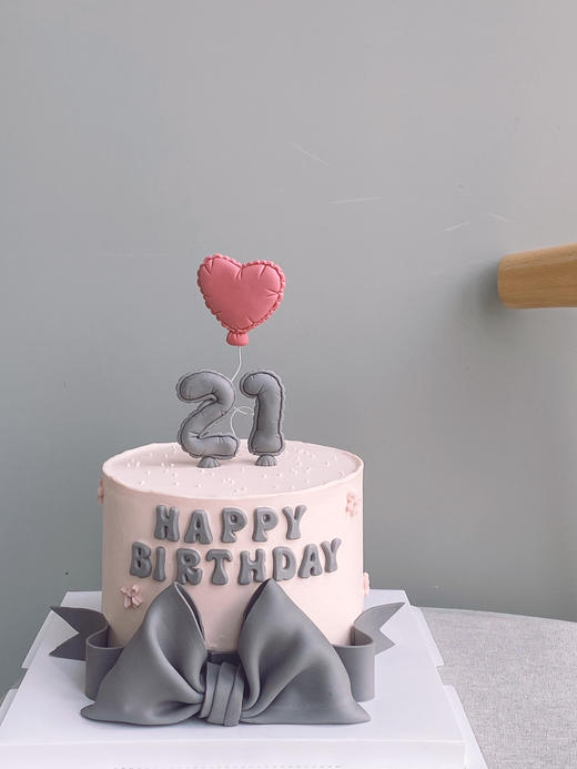 「女孩」翻糖灰色蝴蝶结 商品图0