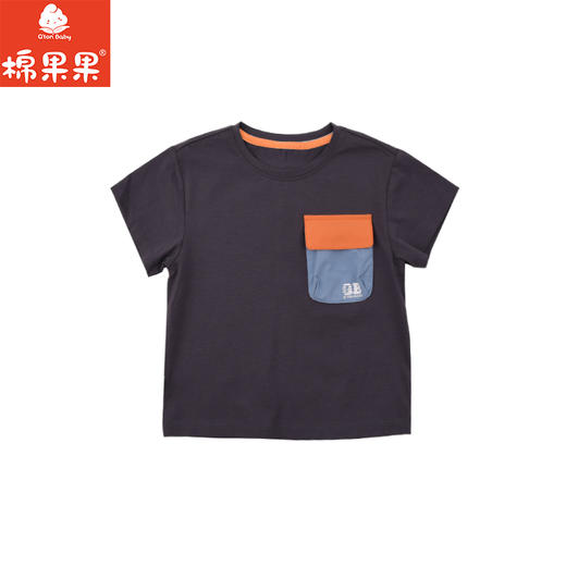 棉果果夏季商场专柜同款男童短袖T恤M212140225348 商品图1