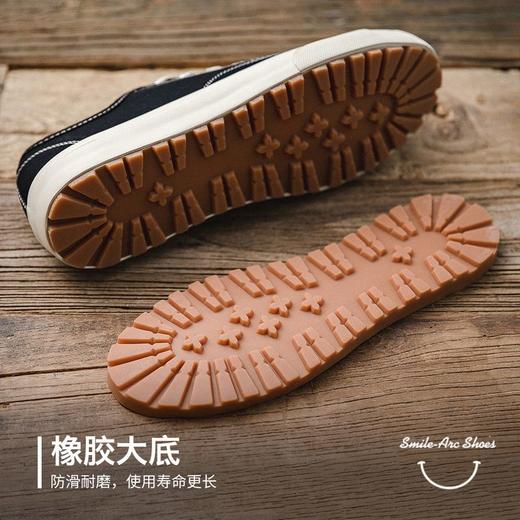 【马登男鞋】开口笑帆布鞋夏季男鞋复古低帮黑色休闲鞋子女鞋潮流透气情侣板鞋 商品图2