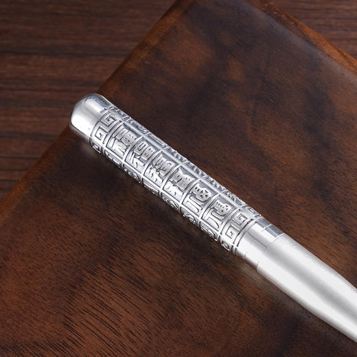 子佩集S999银【福顺安宁】勺子摆件【B4002】纯银餐具福字2503 商品图4