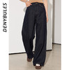 DENYBULES港风天丝棉麻阔腿拖地裤DB1120 商品缩略图1