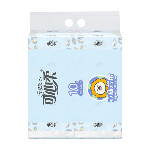 可心柔牌纸面巾100抽*10包VF1395 商品图3