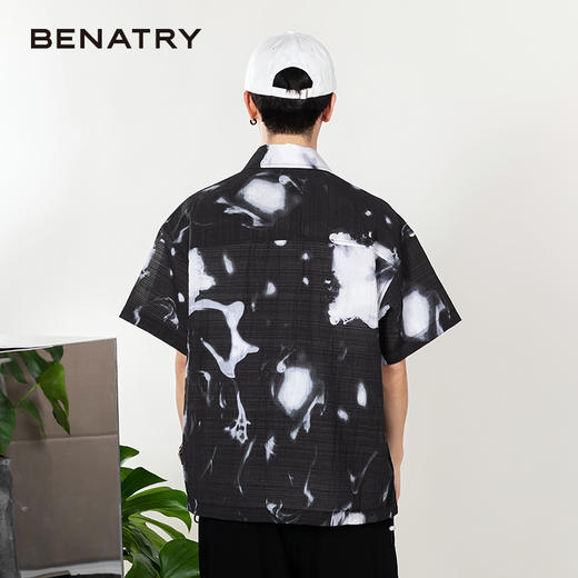 贝纳川印花短袖衬衣外穿式ECP212002402 商品图2