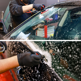 精洗+玻璃去油膜抵用券