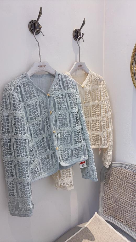 【门店同款】ENJOY春季绮梦繁花亮片镂空外套 162196237 商品图2