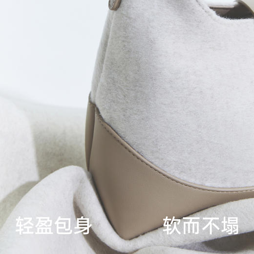 Amazing Song乙颂 三角包手提斜挎牛皮小众设计通勤质感单肩黄色 商品图5