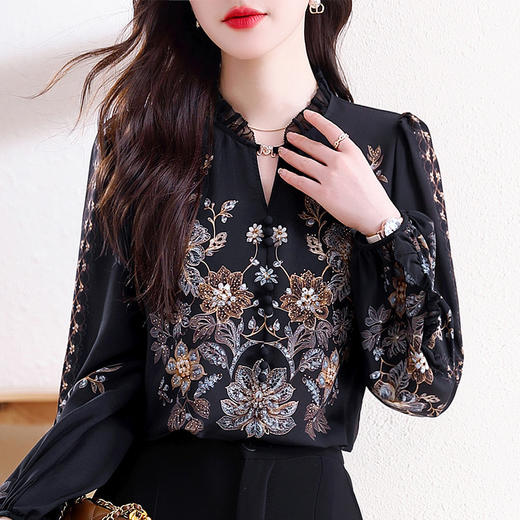 TZW-2025新款遮肚子雪纺衫 商品图3